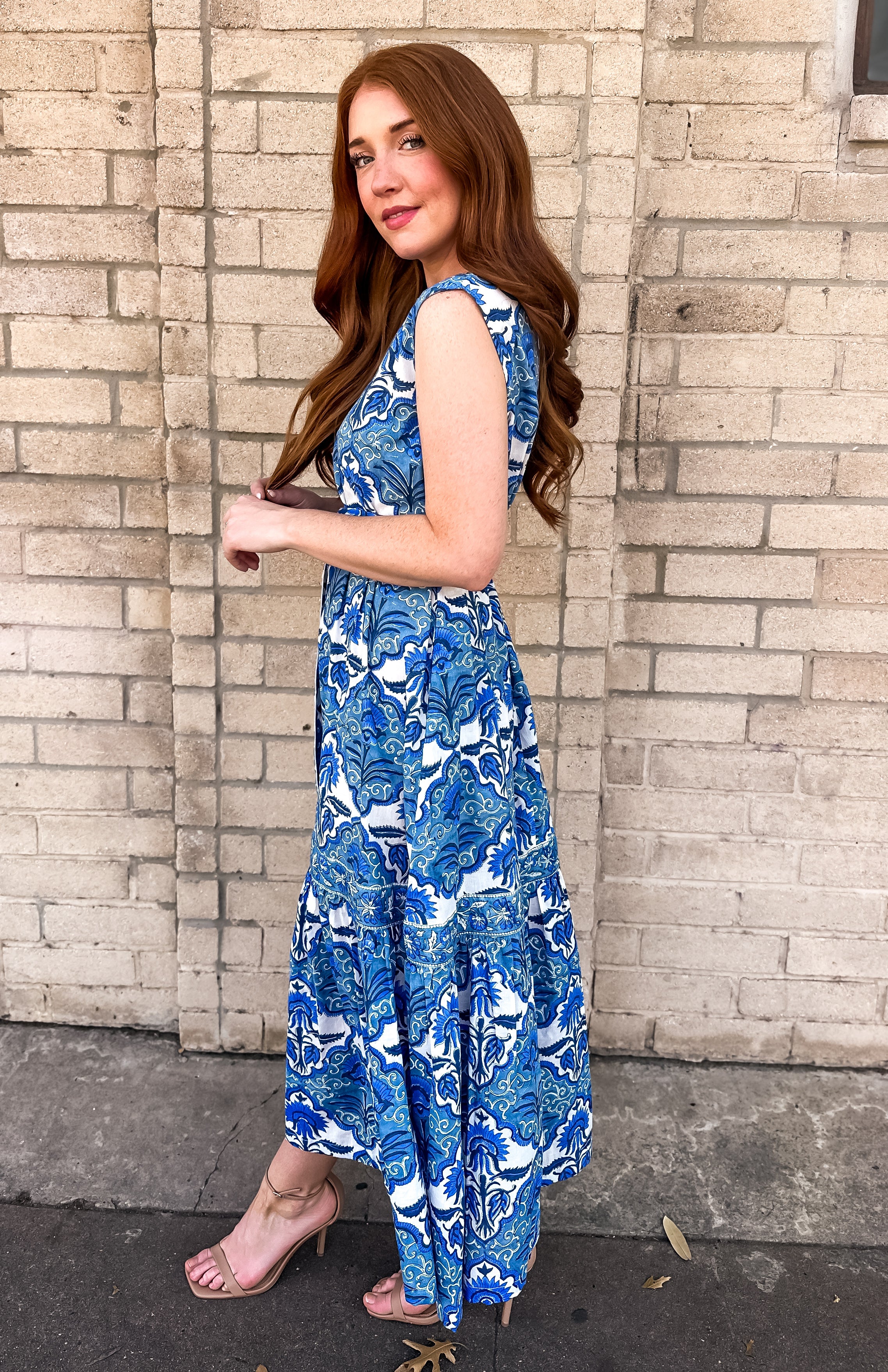 Bohemian Gemme Beverly Midi- Morrocan Blue