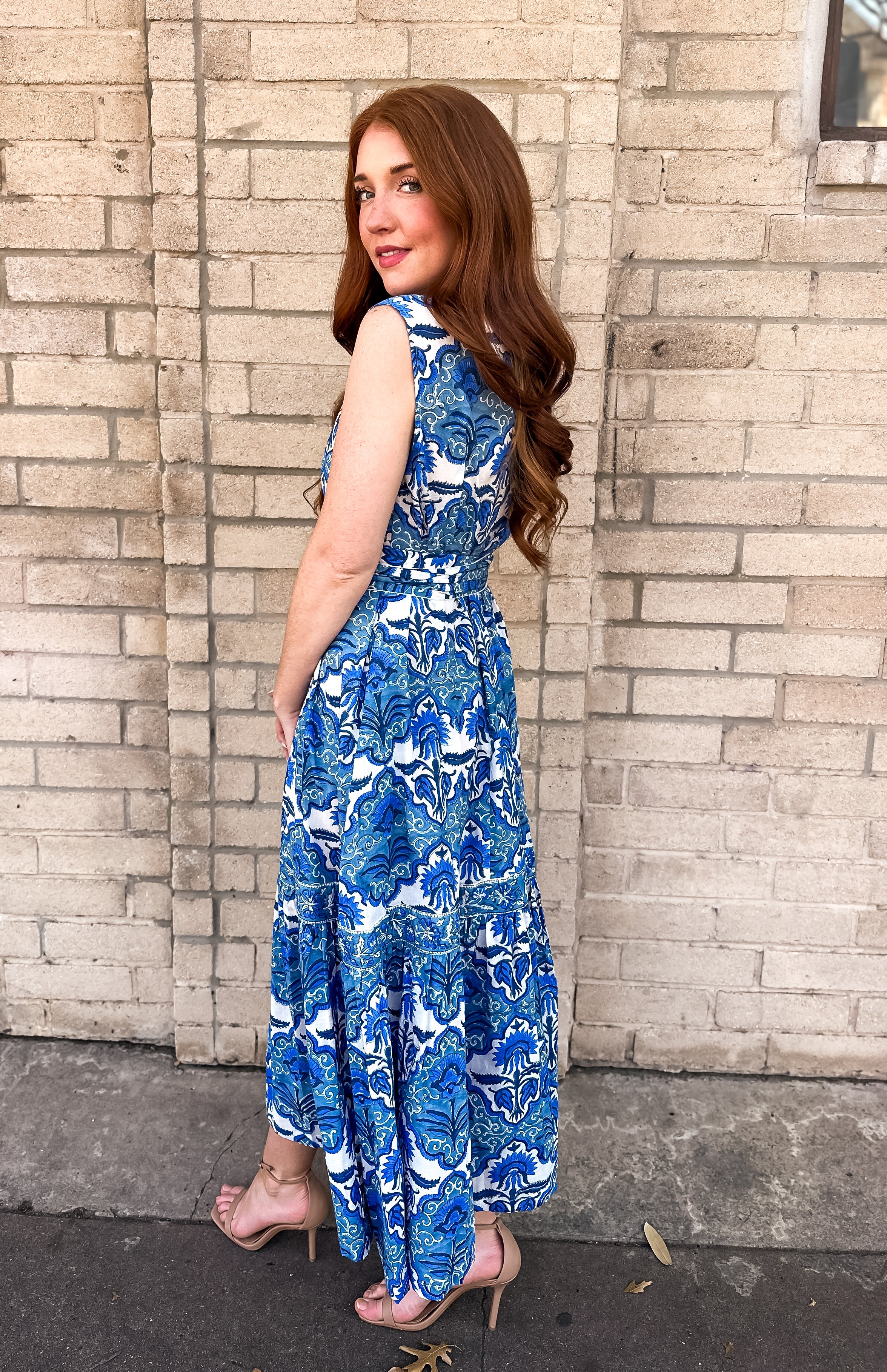 Bohemian Gemme Beverly Midi- Morrocan Blue