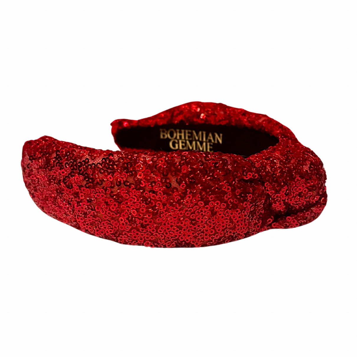 Red Sparkle Knotted Headband