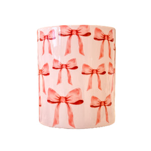 Pink Watercolor Bow Coffee Mug
