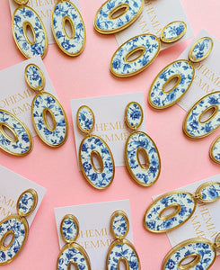 Sample Sale Oval Piper Earrings