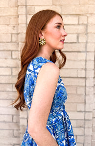 Bohemian Gemme Beverly Midi- Morrocan Blue