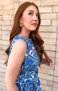 Bohemian Gemme Beverly Midi- Morrocan Blue