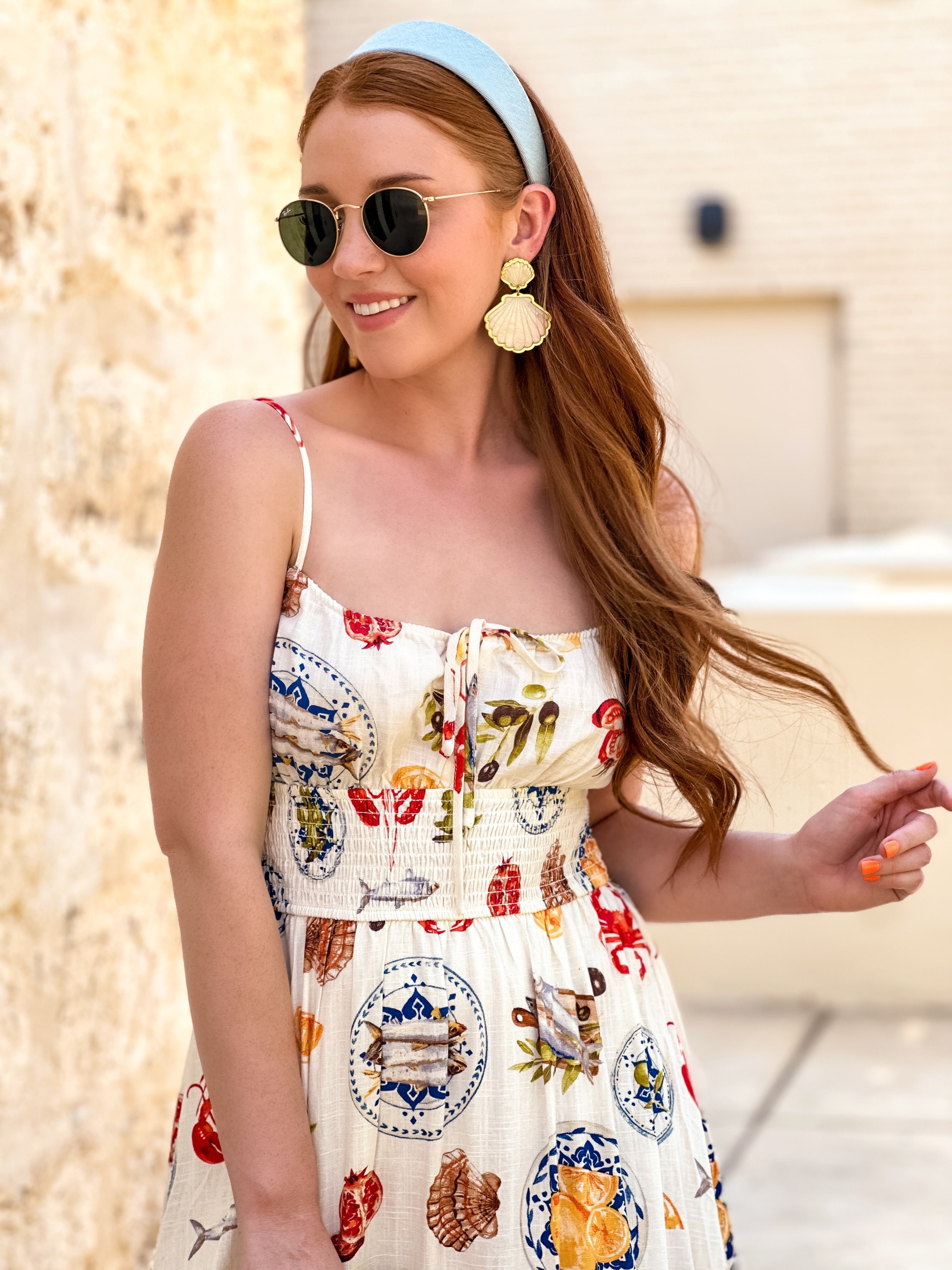 Summer Picnic Midi Dress