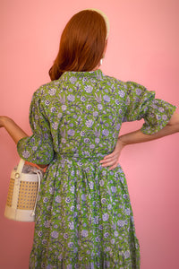 Bohemian Gemme Blair Mini- Green & Blue Floral