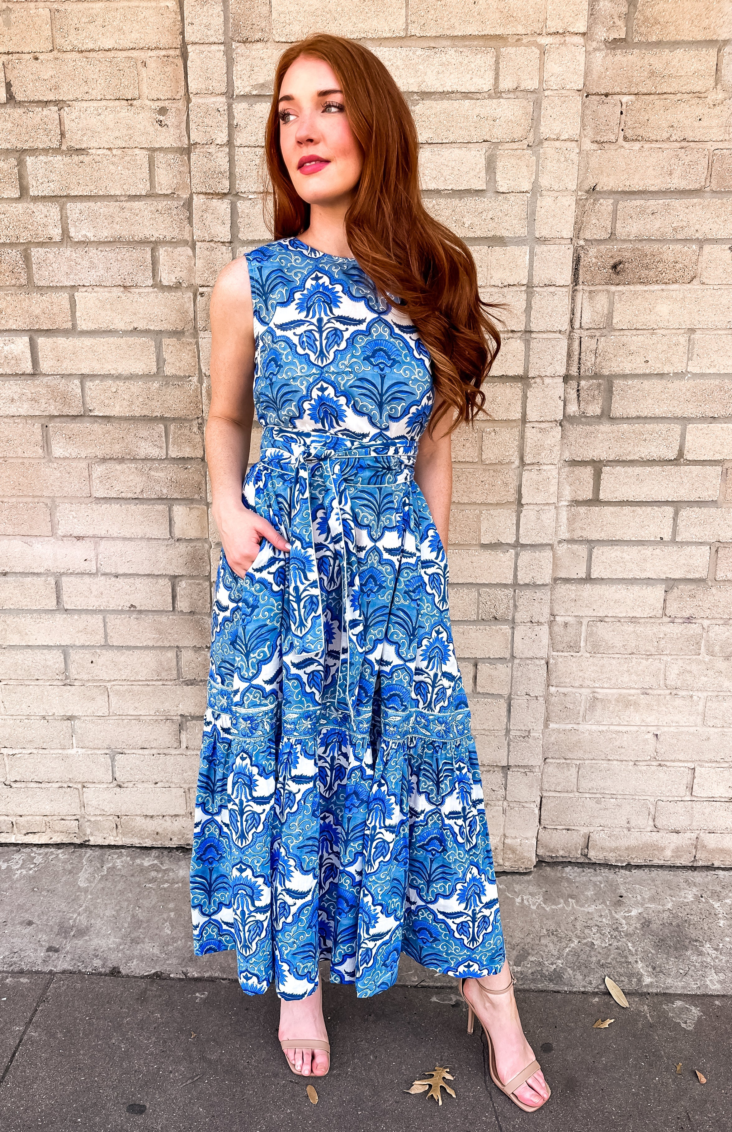 Bohemian Gemme Beverly Midi- Morrocan Blue
