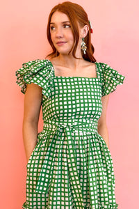 Bohemian Gemme Olivia Mini- Green Checkered