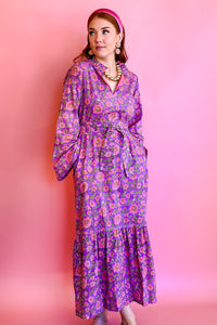 Bohemian Gemme Becca Maxi Dress- Lavender Floral