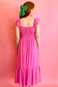 Bubblegum Pink Maxi Dress
