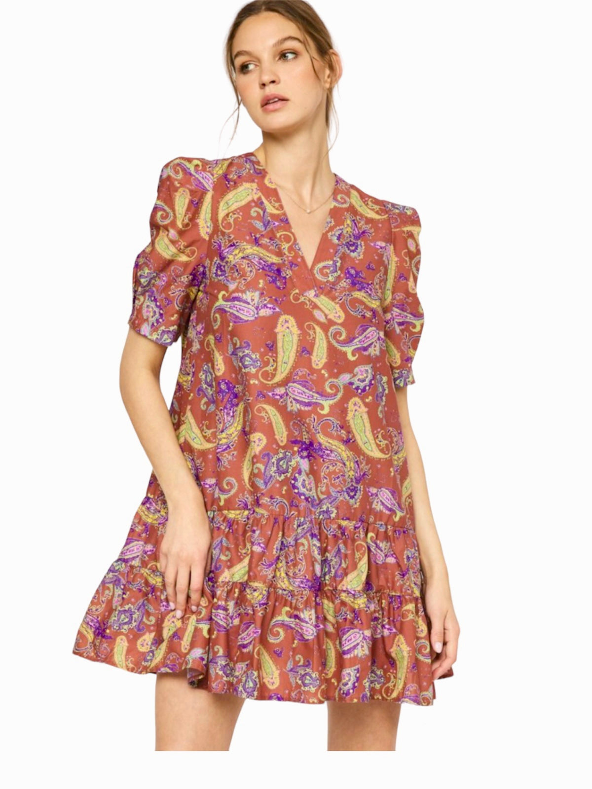 Paisley Mini Dress