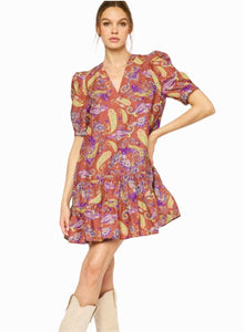 Paisley Mini Dress