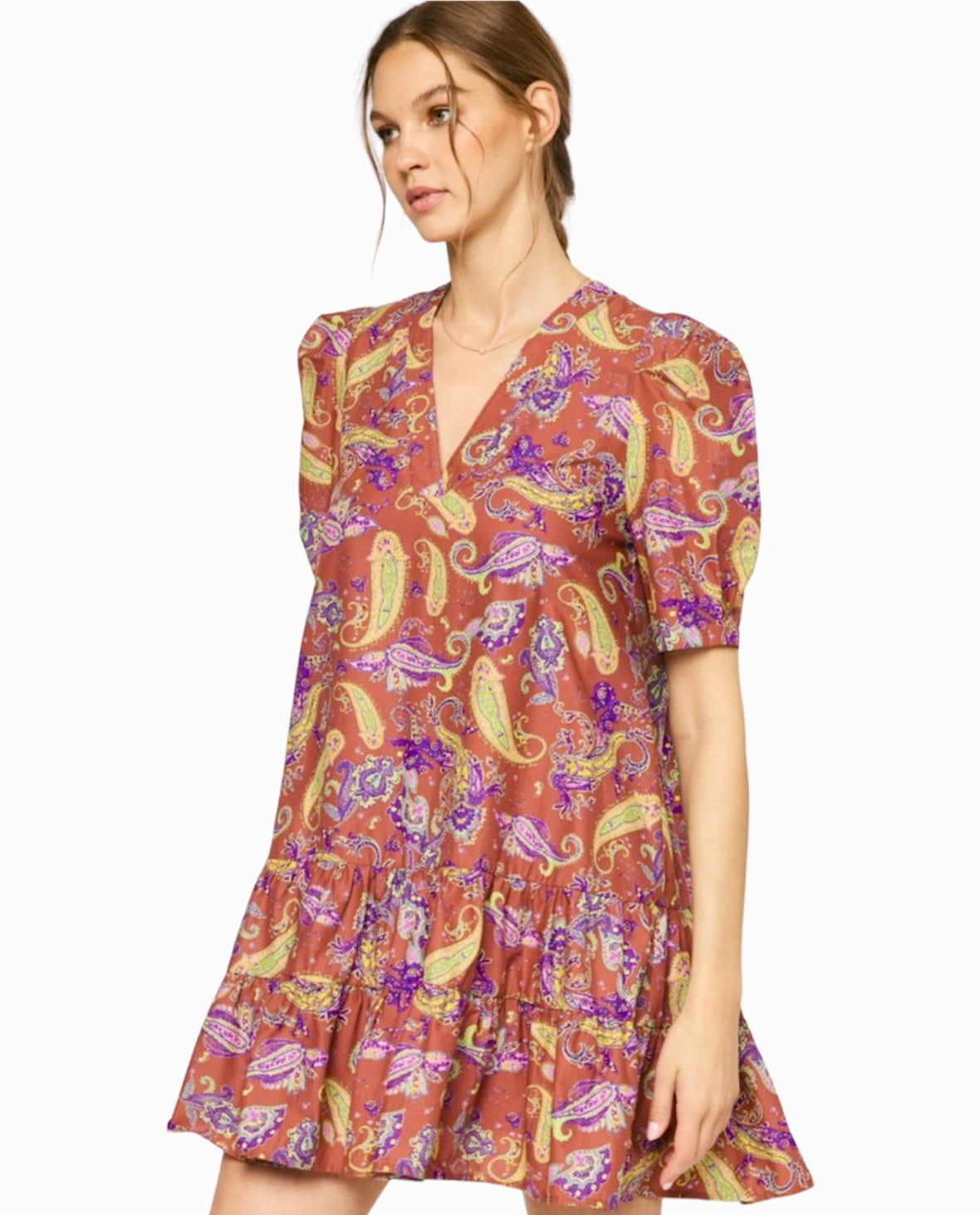 Paisley Mini Dress