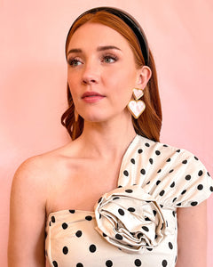 Sample Sale Pink Heart Statement Earrings