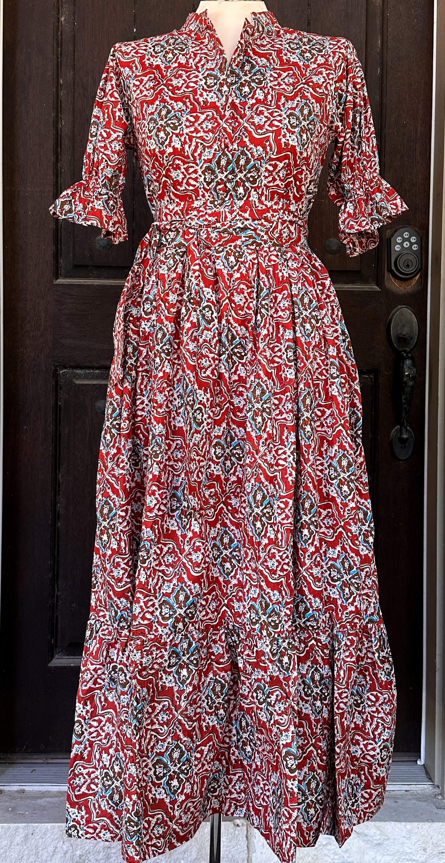 Bohemian Gemme Blair Maxi Dress- Moroccan Print