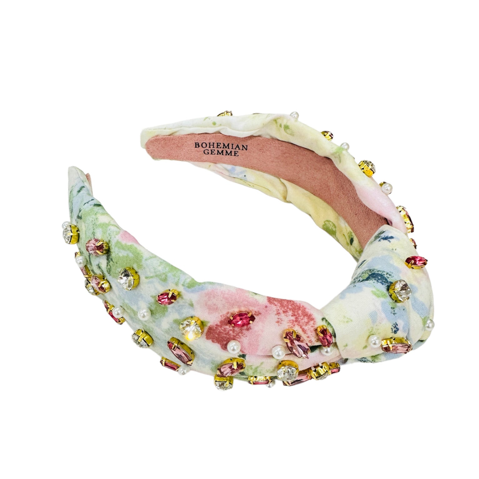 Vintage Textile Floral Watercolor Duo