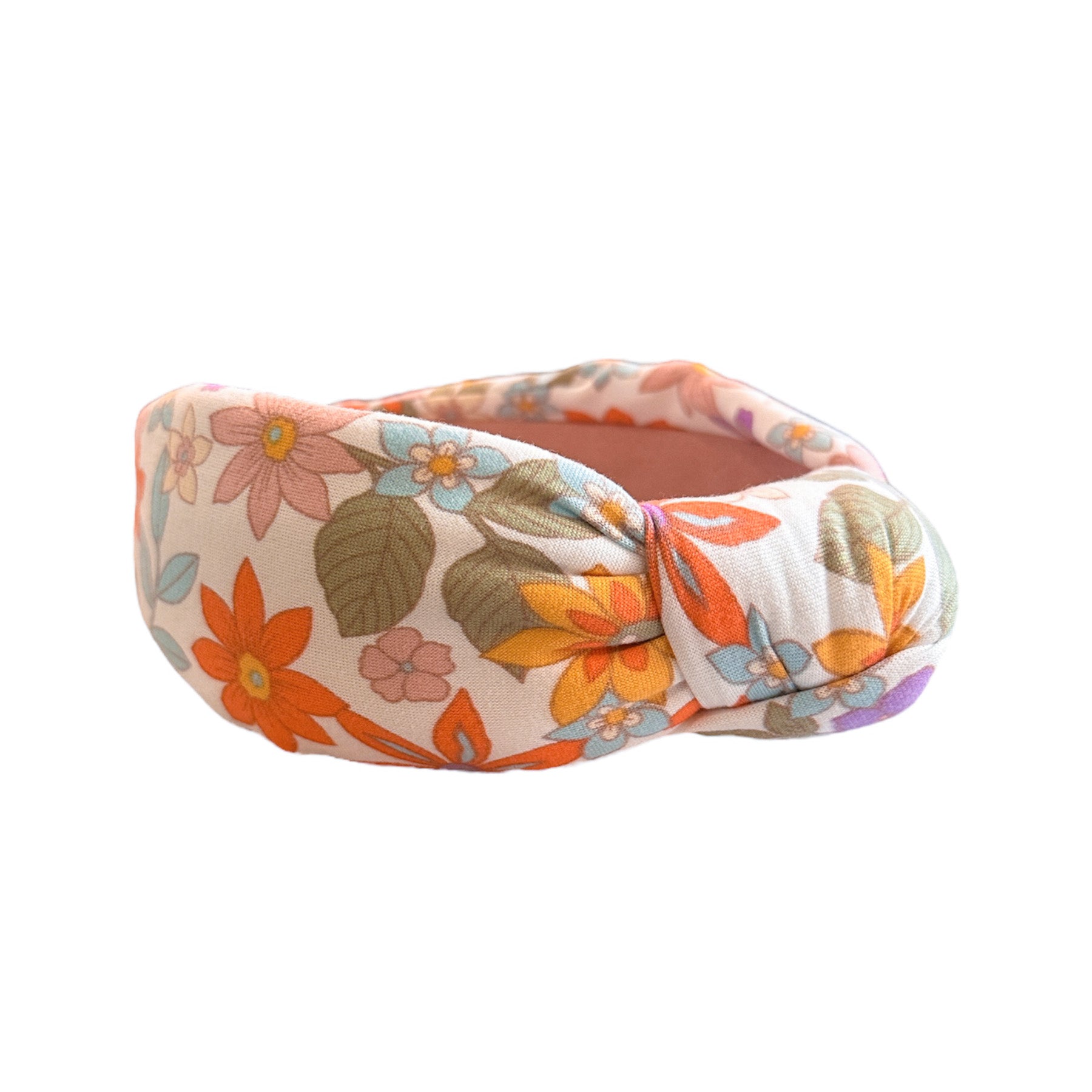 Retro Floral Knotted Headband