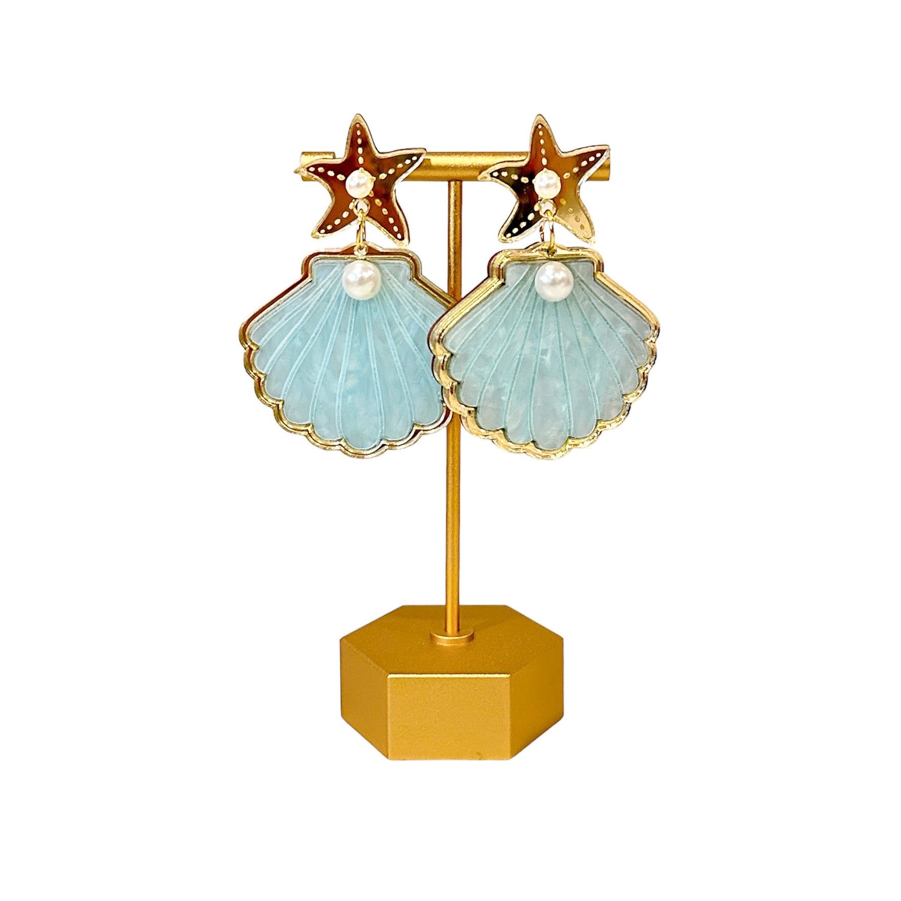 Seashell Starfish Dangles
