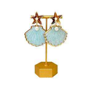 Seashell Starfish Dangles