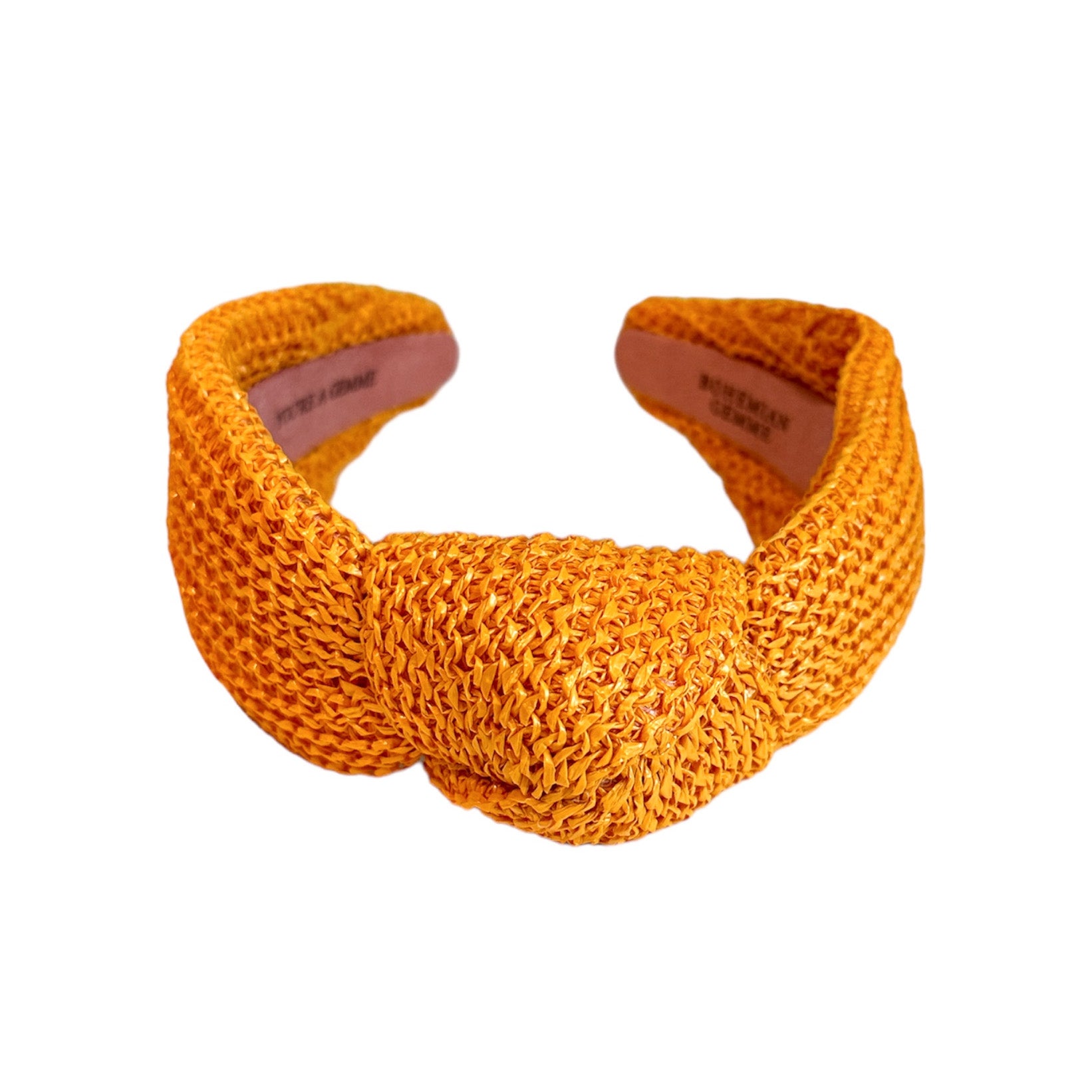 Sample Sale Tangerine Orange Raffia Headband