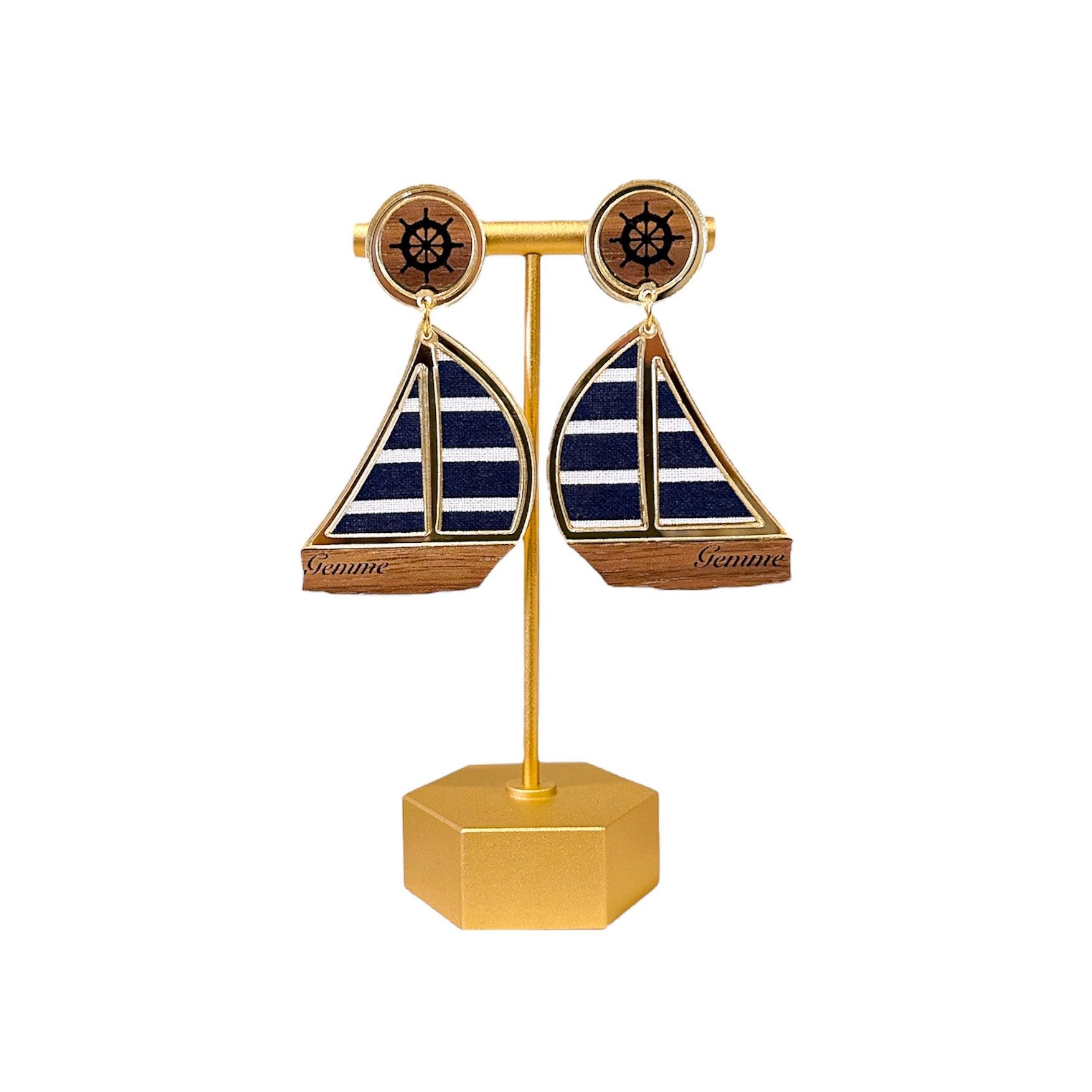 Sail Boat Statement Earrings
