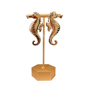 Seahorse Statement Stud Earrings
