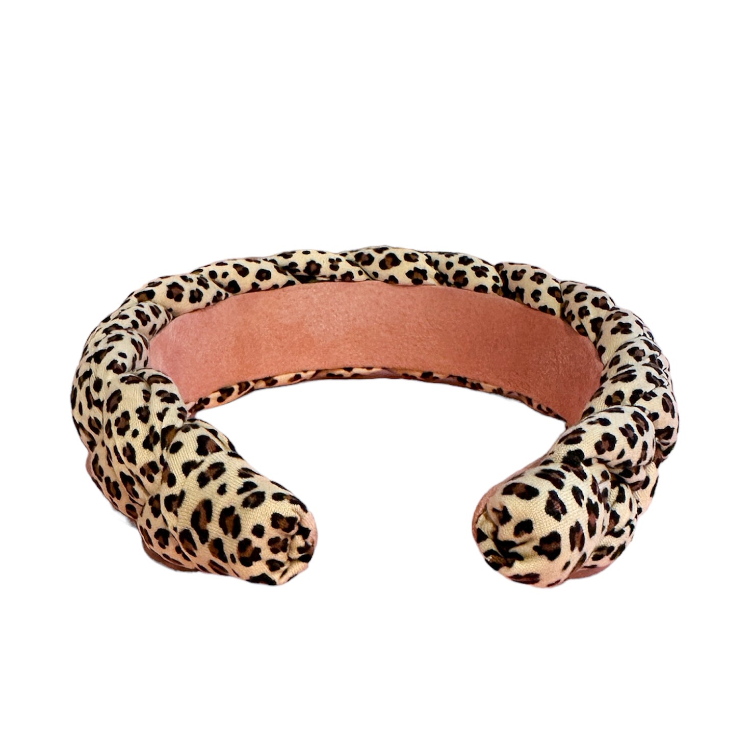 Braided Leopard Print Headband