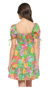 Tropical Fruit Midi Dress