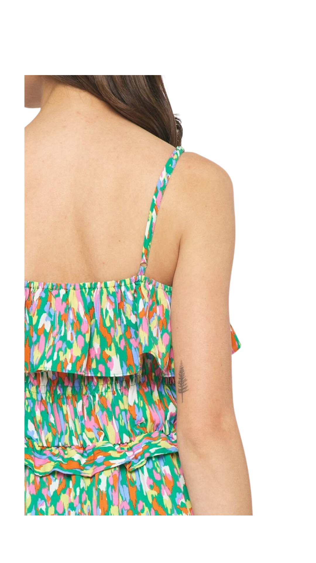 Confetti Print Midi Dress