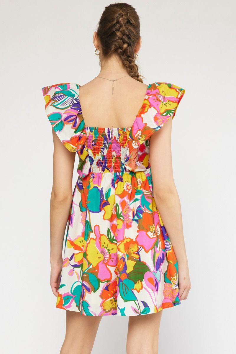 Stella Bright Floral Mini Dress