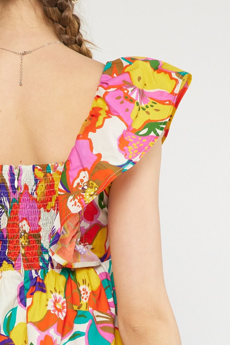 Stella Bright Floral Mini Dress