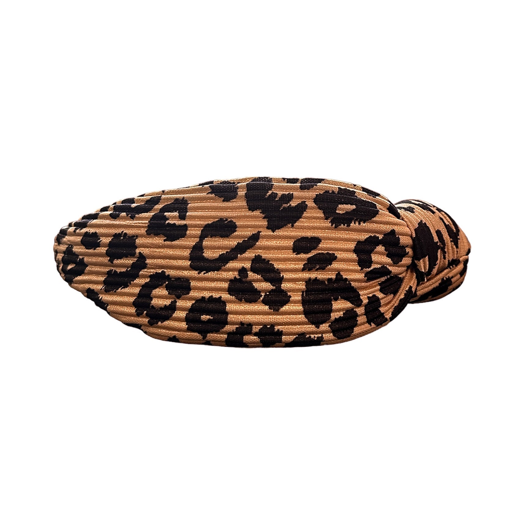 Pleated Leopard Headband