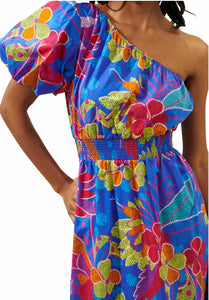 Olivia One Shoulder Midi Dress