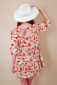 Ginger Cream Floral Mini Dress