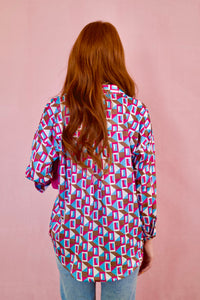 Elizabeth Geo Print Top
