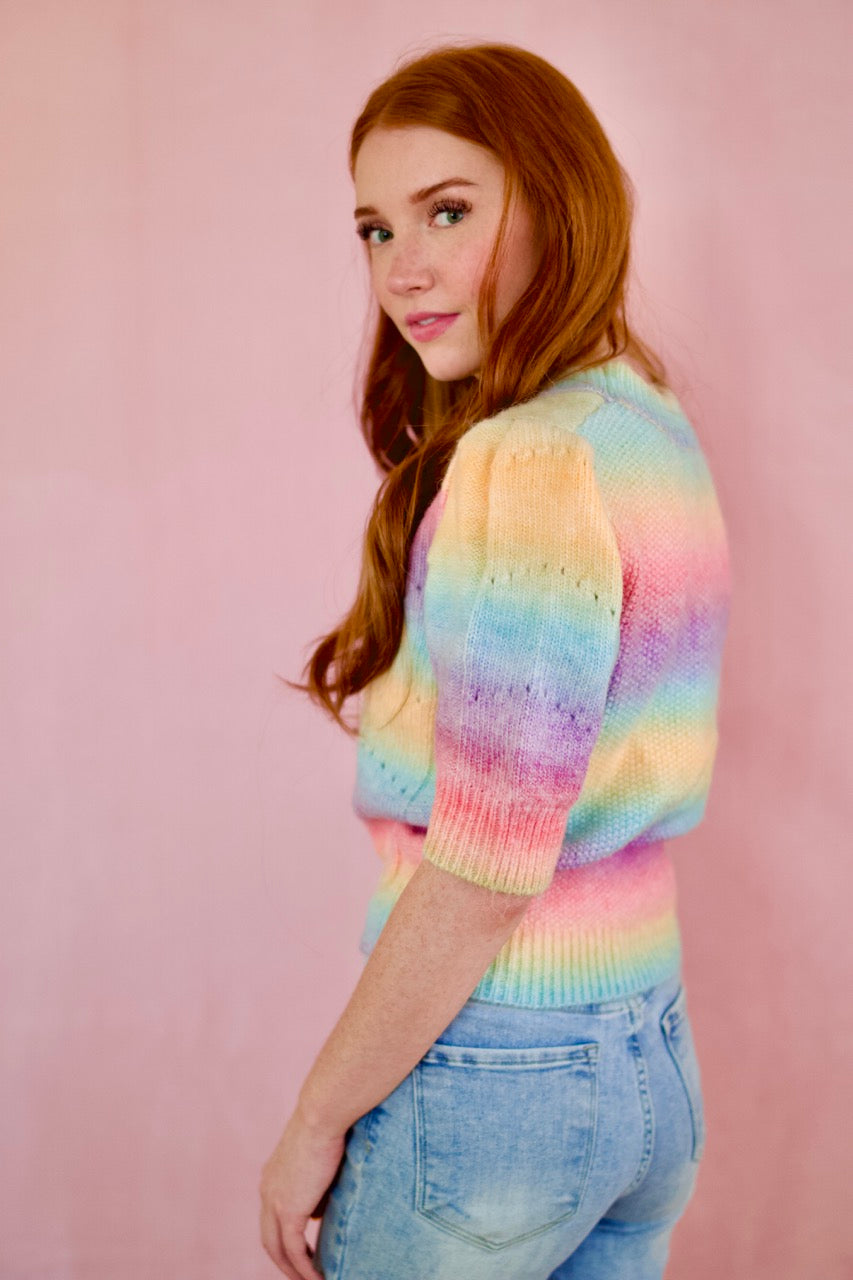 Daniela Rainbow Sweater Top