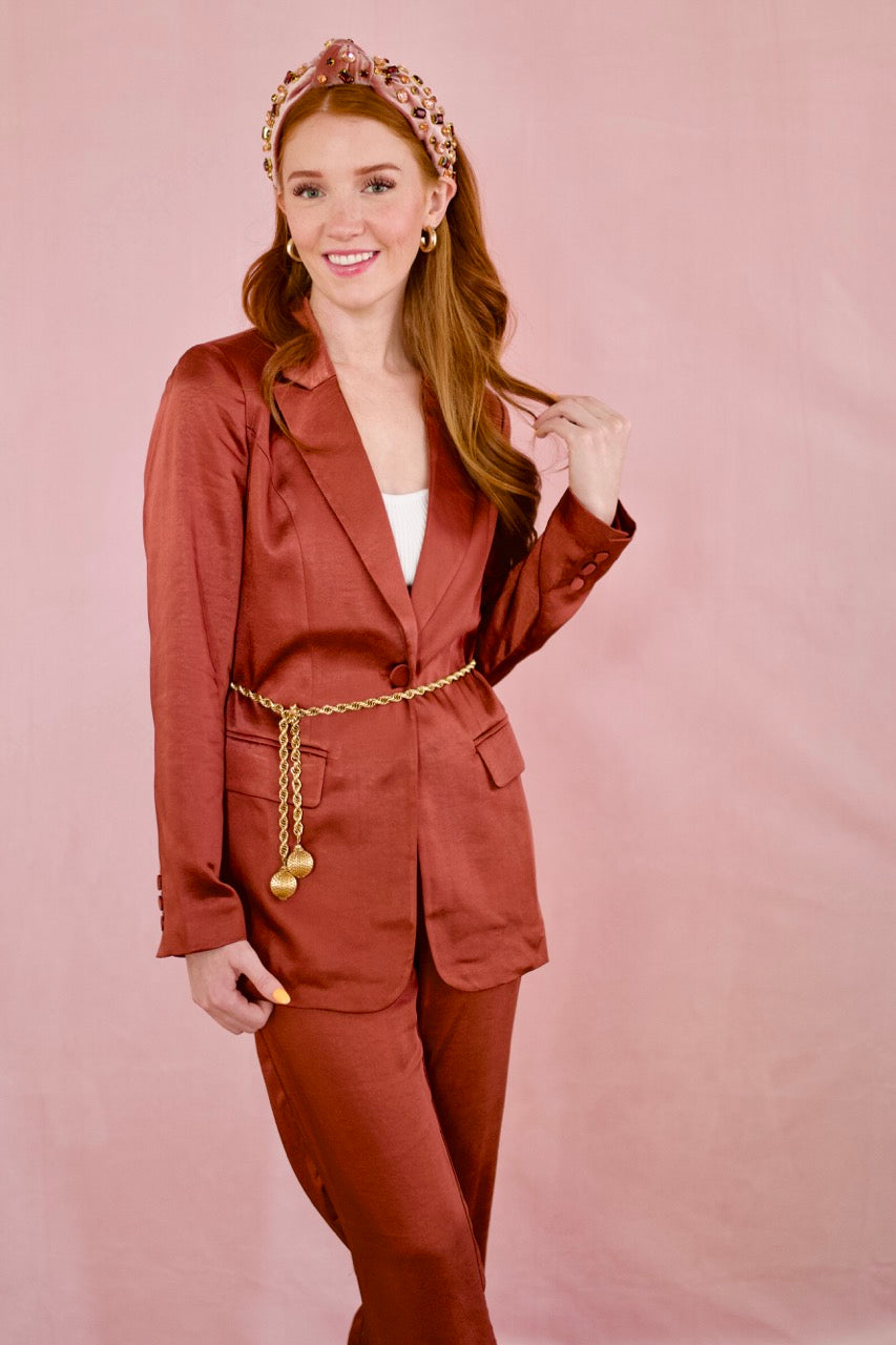 Coco Satin Blazer