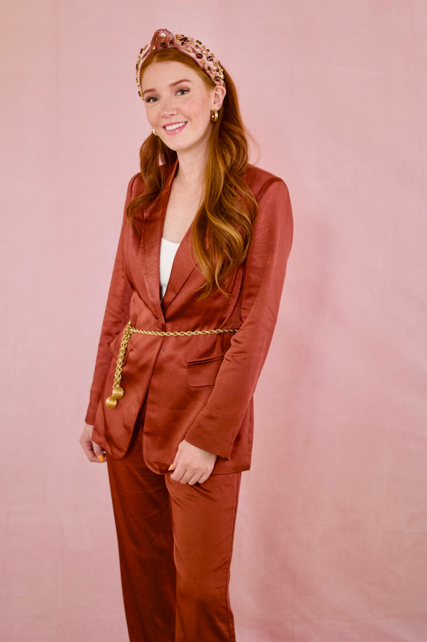 Coco Satin Blazer
