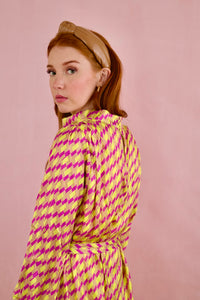 Tiffany Geo Print Cowl Neck Dress