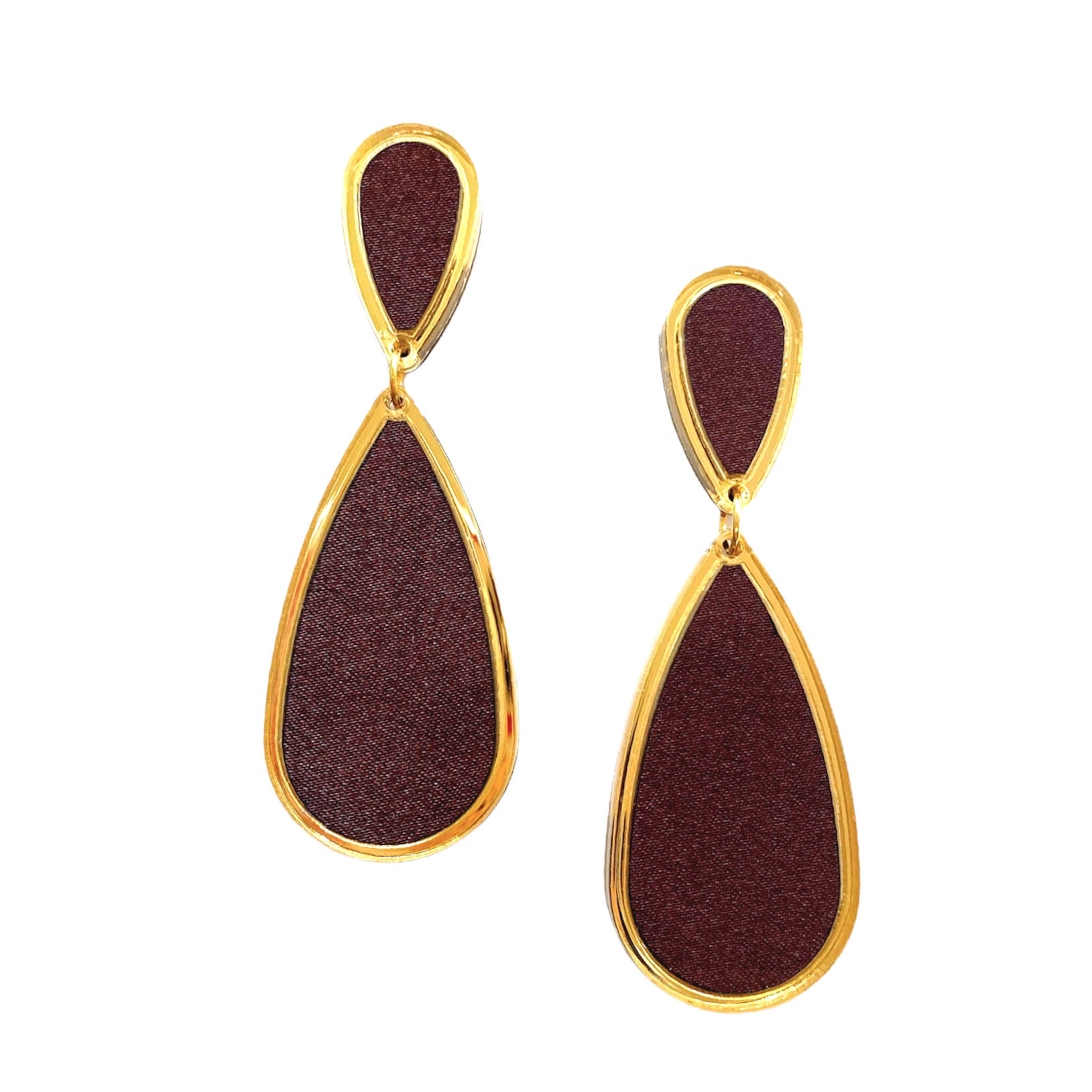 Ava Satin Teardrop Earrings