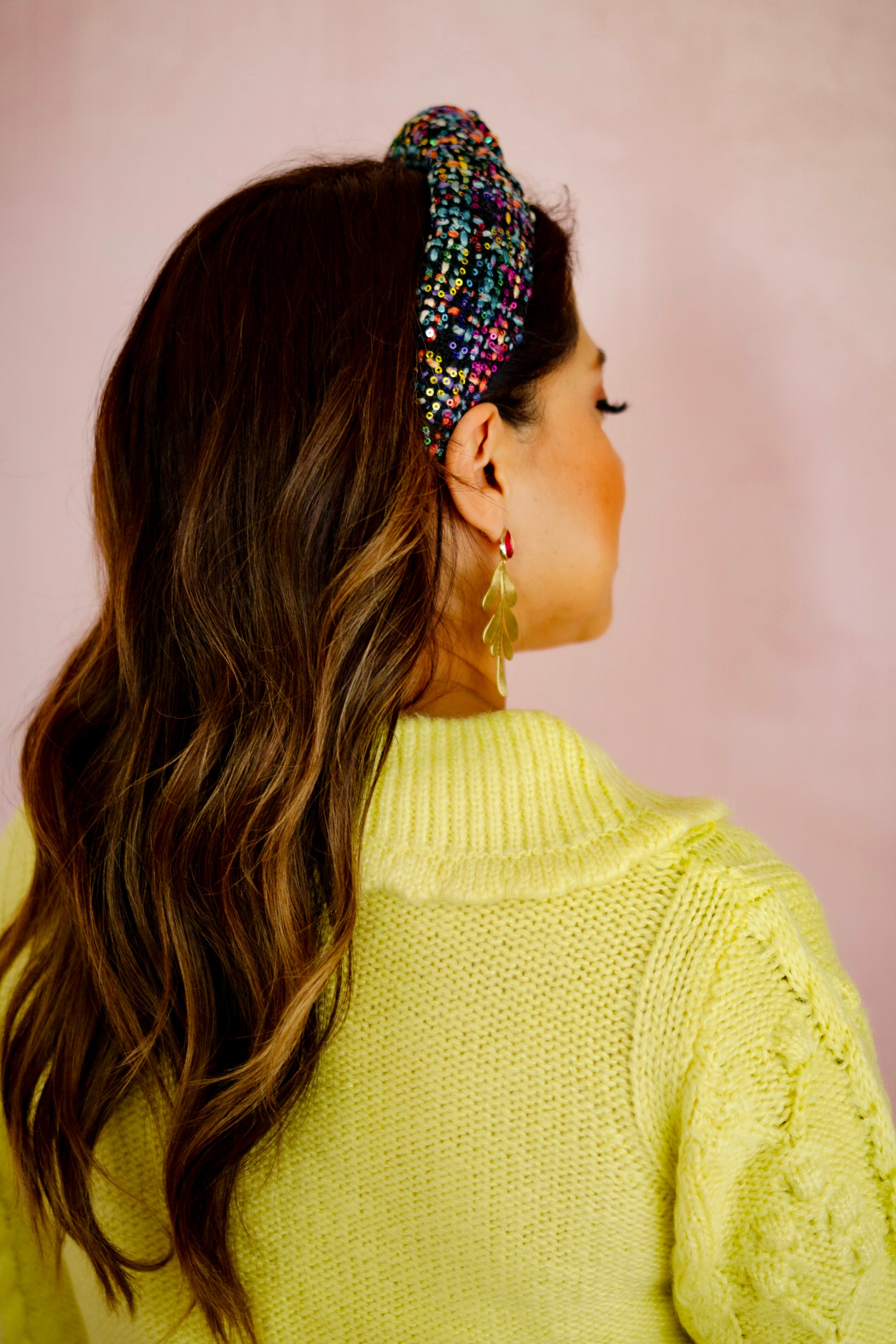 Willow Yellow Cable Knit Sweater