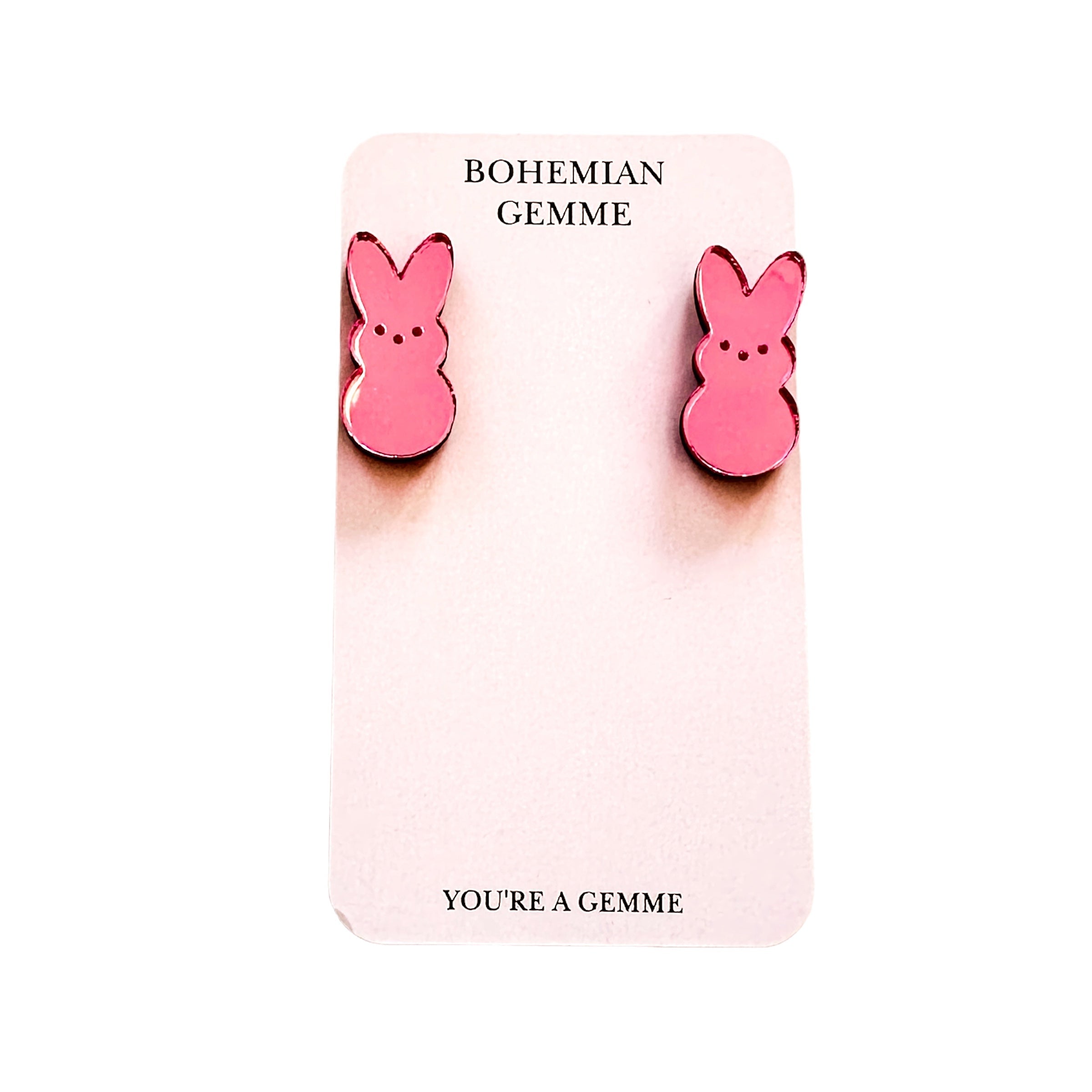 Pink Peeps Stud Earrings