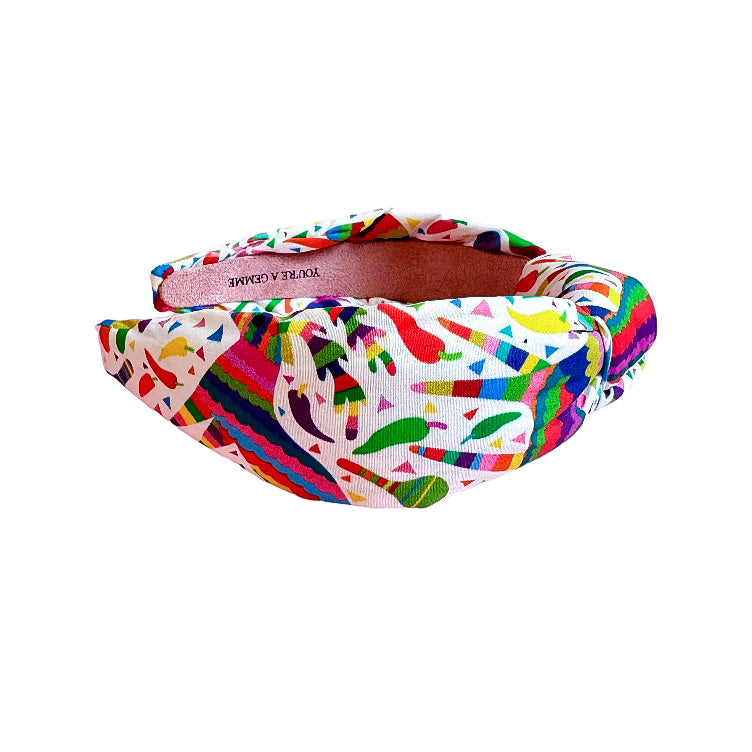 Otomi Print Knotted Headband