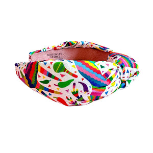 Otomi Print Knotted Headband