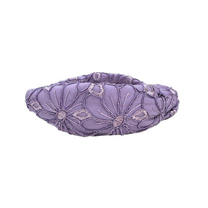 Lavender Lace Knotted Headband