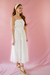White Eyelet Maxi Dress
