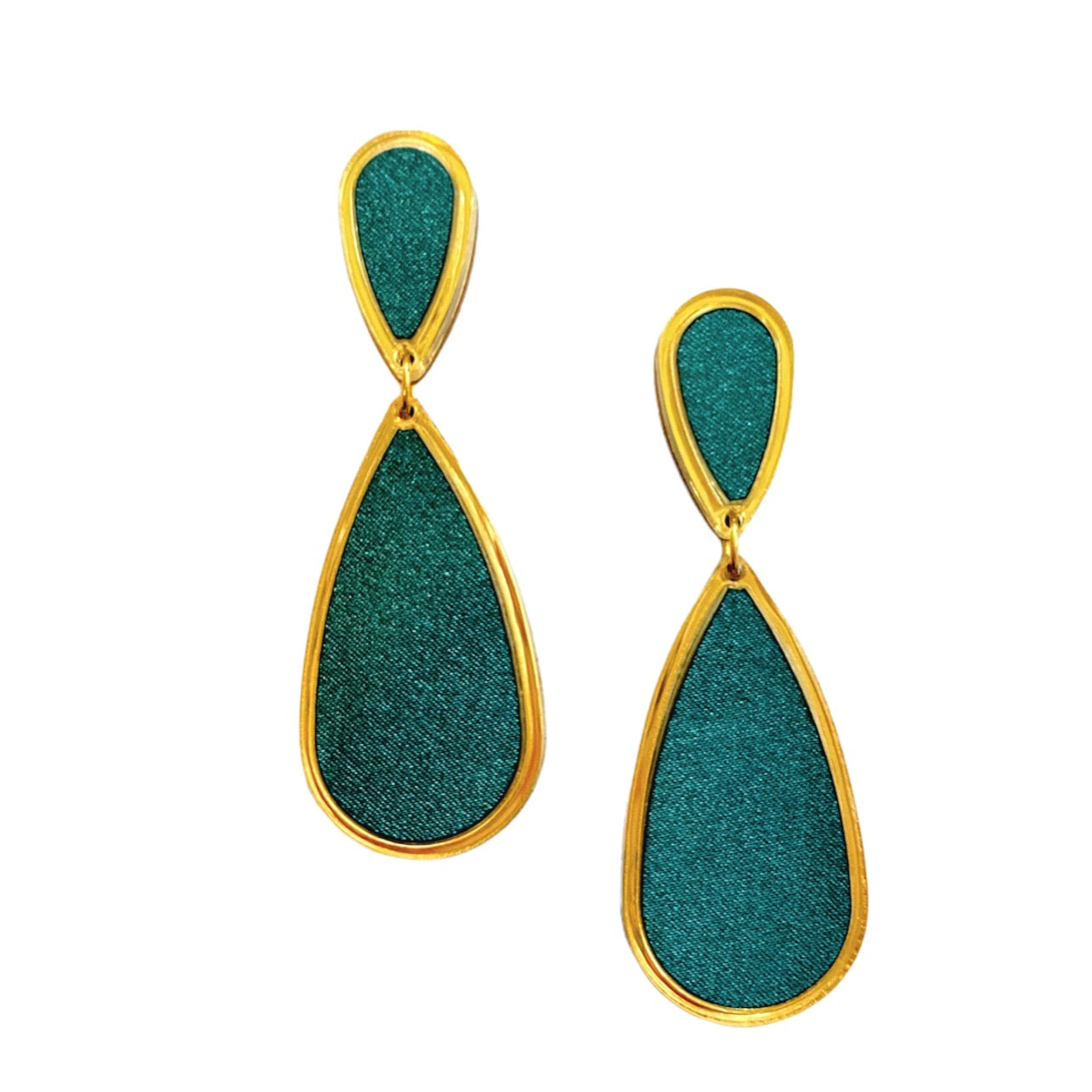 Ava Satin Teardrop Earrings