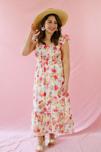 Garden Party Floral Midi Dress