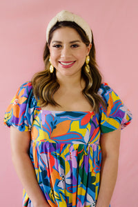 Bold Print Colorful Maxi Dress