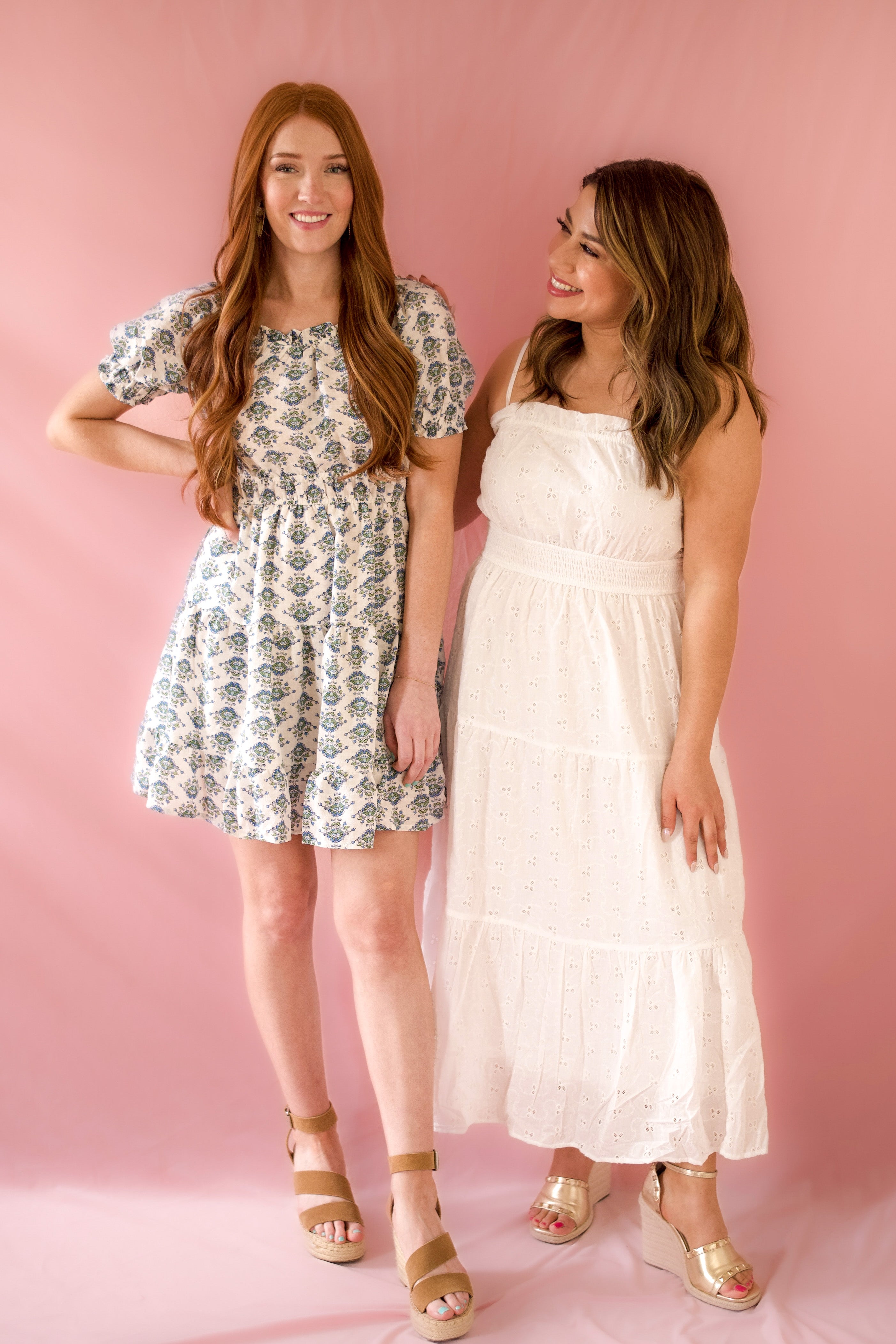White Eyelet Maxi Dress
