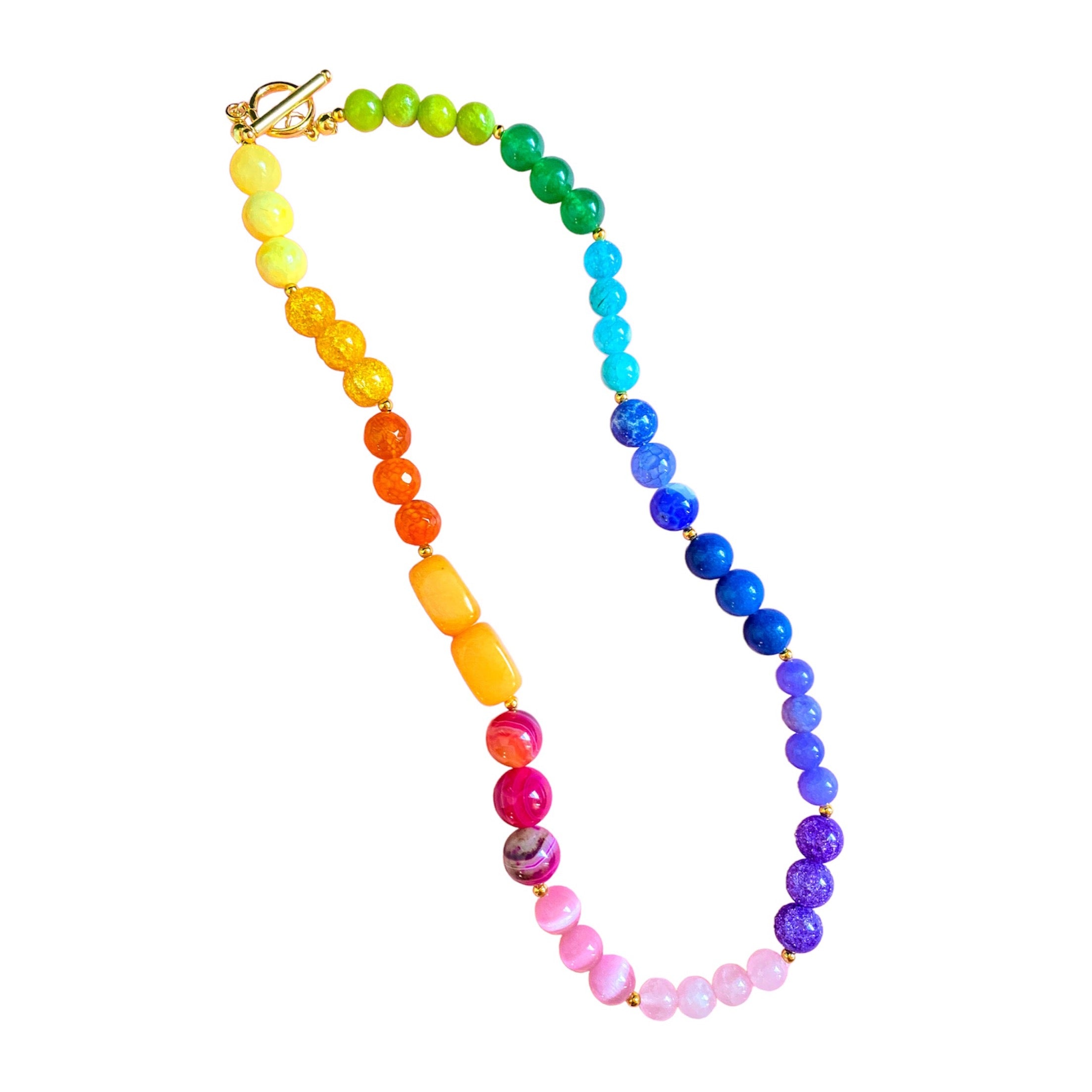 Rainbow Gemstone Necklace